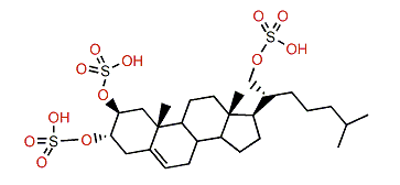 Cholest-5-en-2b,3a,21-triol trisulfate